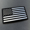 Laser Cut American Flag Patch | 2 x 3.5" USA Flag Badge with Hook Fastener Backing | Durable Tactical Patch
