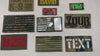 Custom Nametape Patch 1x1" | Laser Cut Patch with Hook Fastener | Your Custom Text