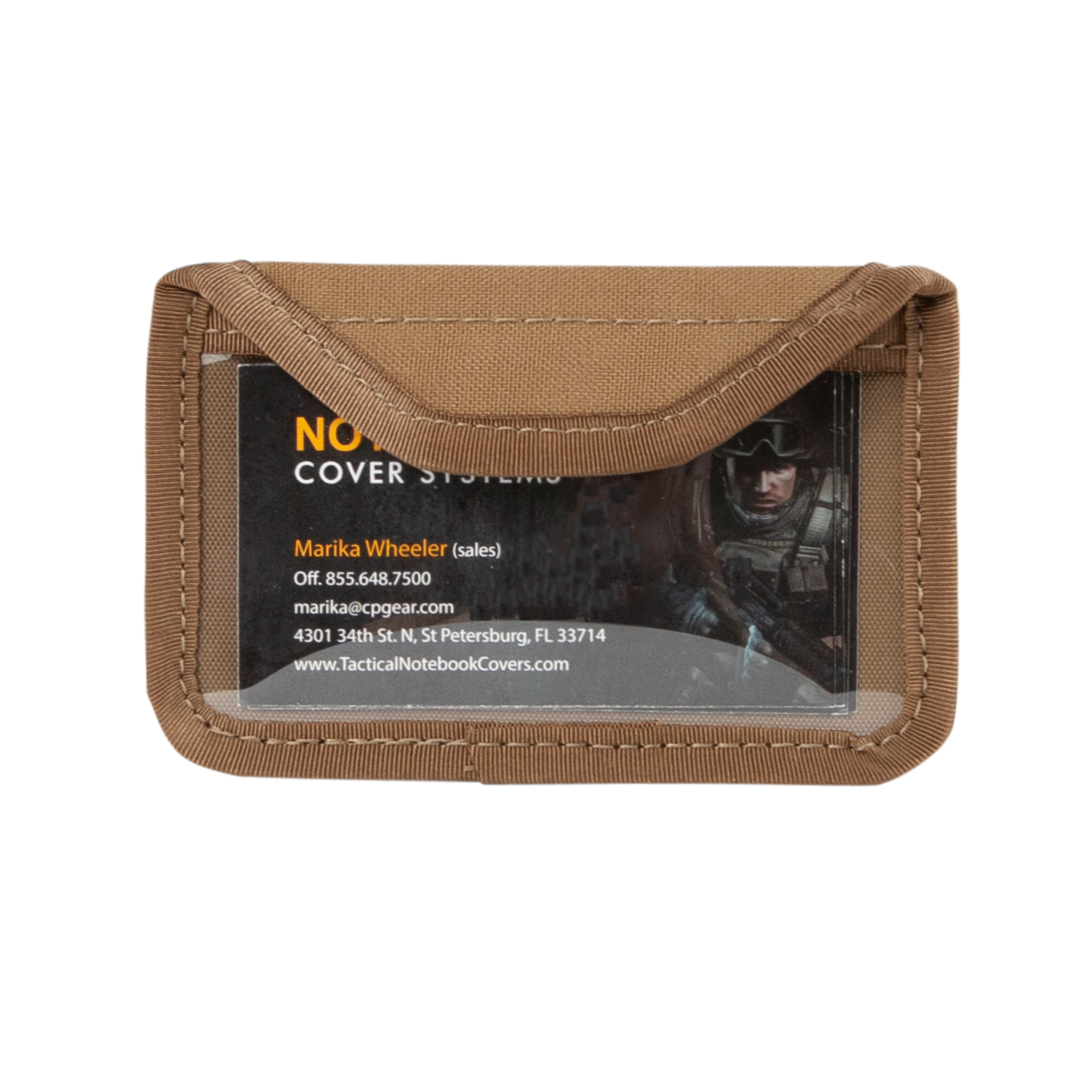 Detachable Business Card Pouch, See-Thru front – Tactical