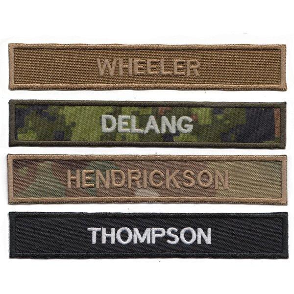 Name Tapes Embroidered Custom Nametapes Military Name Patches